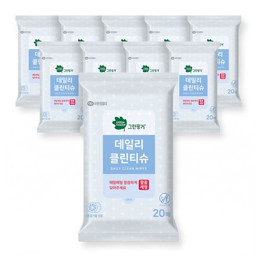 그린핑거 데일리 클린 티슈 상품 이미지 2